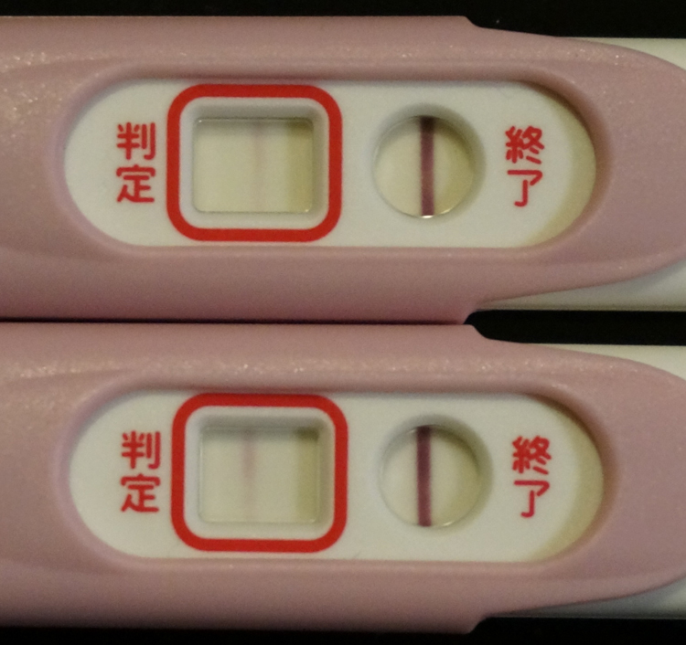 妊娠検査薬D25ET10高温期11日目